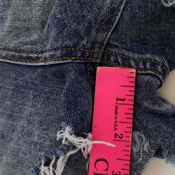 Wild Fable Shorts Distressed Blue Jean Shorts Distroyed Size 8 Holes Rips - Picture 12 of 12
